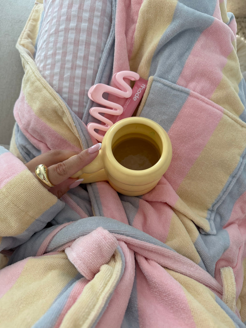 The Pastel Striped Women’s Dressing Gown Robe