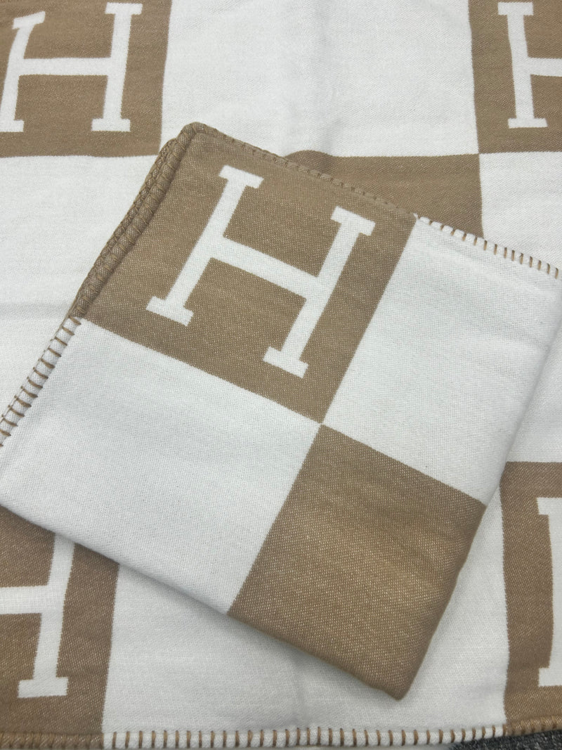 Set of 2 XL tan H cushion covers bundle