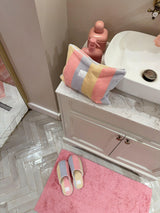 Gift Set pastel slippers and matching make up bag