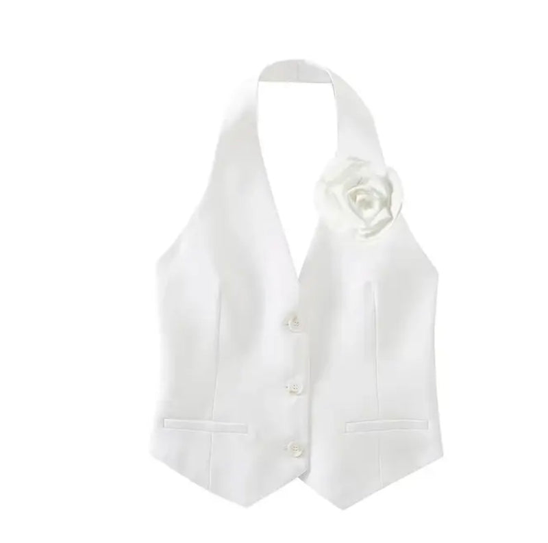 Rose white waistcoat