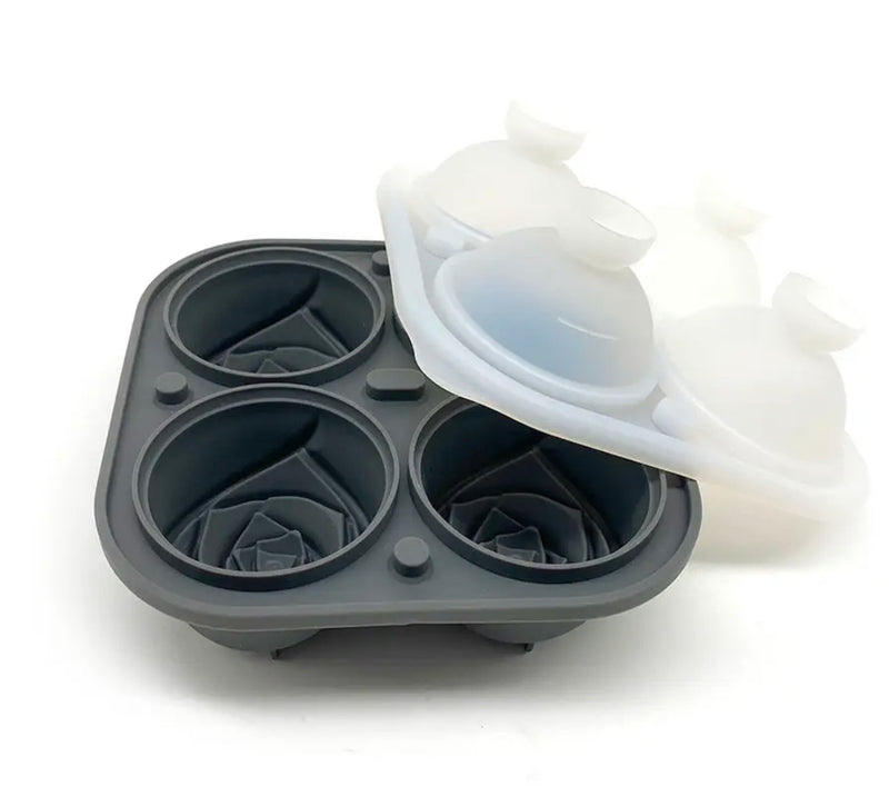 Grey Silicone Ice Cube Tray