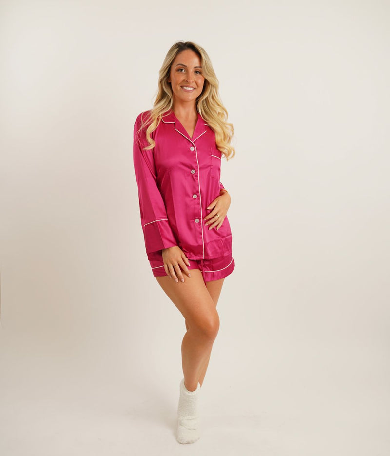 Berry Personalised luxury silk pyjamas Shop Now! – The Gifted