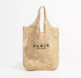 begie Paris Milano Straw Beach Bag