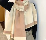 Beige H Scarf Wrap: Luxurious Cashmere Scarf Wrap for Women