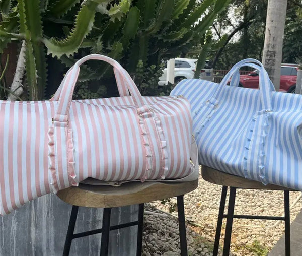 STRIPE DUFFLE BAG