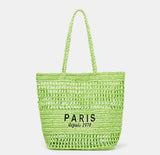 Paris Milano Green Beach Bag