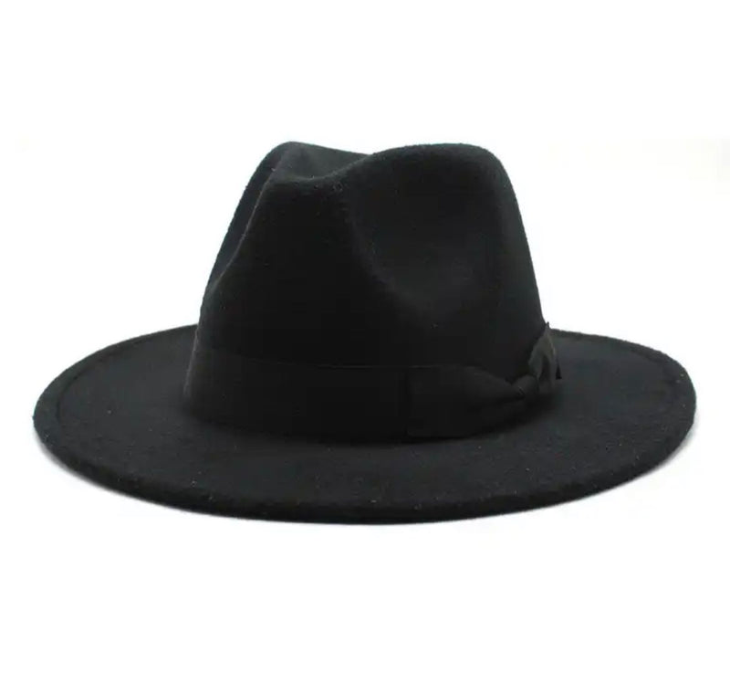 Black Personalised Bridal Fedora Hat,