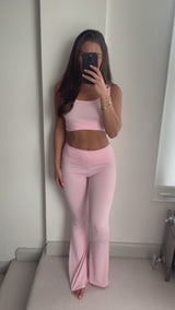 Super Soft Pink Top & Trouser Co Ord