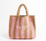 large straw beach bags