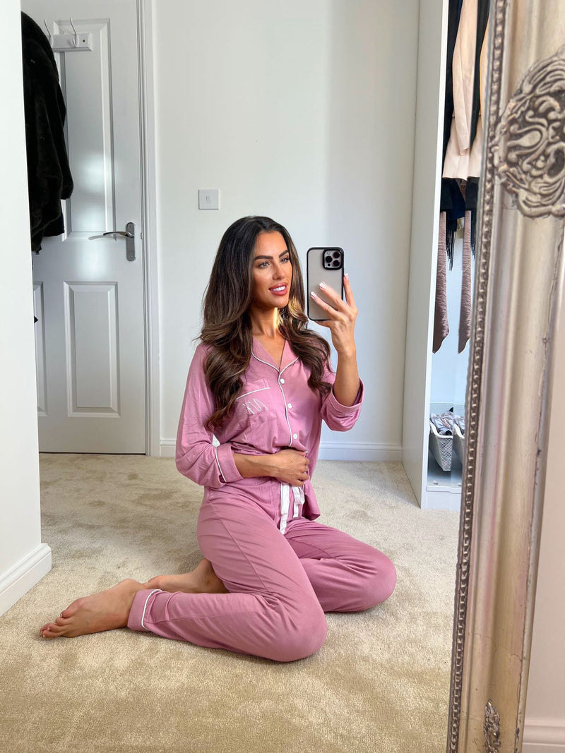 Dusty pink Personalized Luxury Supersoft Pyjamas