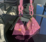Beautiful pink Rhinestone Handbag!