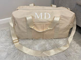 Personalized baby golden duffle bag