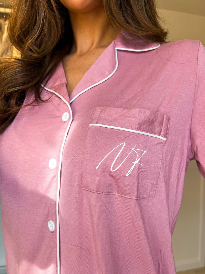 Dusty pink Personalized Luxury Supersoft Pyjamas