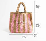 beach straw bag