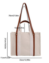 cream tote bag with zip
