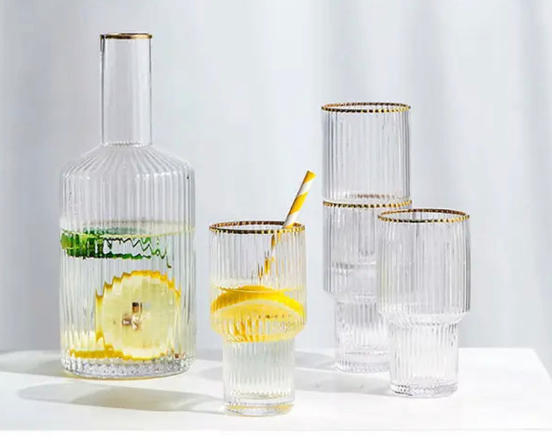 glass set with jug