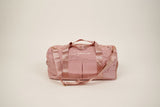 Personalized pink duffle bag